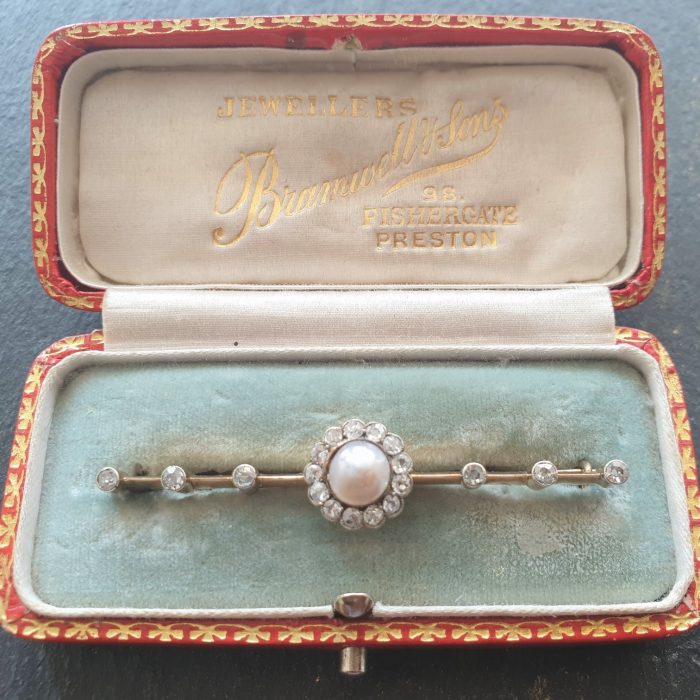 Antique Pearl Diamond Brooch from Ace Jewellery, Leeds