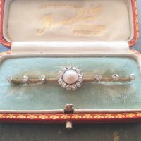 Antique Pearl Diamond Brooch from Ace Jewellery, Leeds