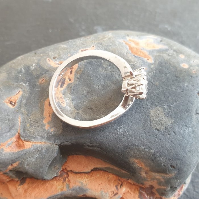 Victorian Style Platinum Diamond Twist Ring from Ace Jewellery, Leeds