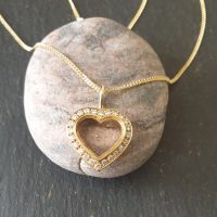 0.25ct Diamond Heart-Shaped Pendant Necklace 18ct Yellow Gold from Ace Jewellery, Leeds