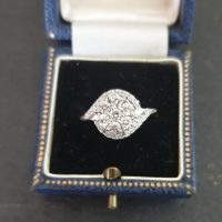 White Gold Diamond Halo Cluster Ring from Ace Jewellery, Leeds