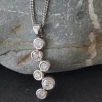 White Gold Diamond Bubbles Pendant from Ace Jewellery, Leeds