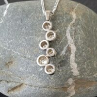 White Gold Diamond Bubbles Pendant from Ace Jewellery, Leeds