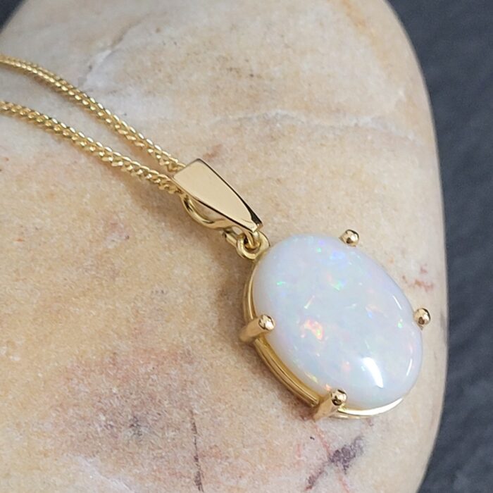 Oval Shaped Opal Pendant from Ace Jewellery, Leeds