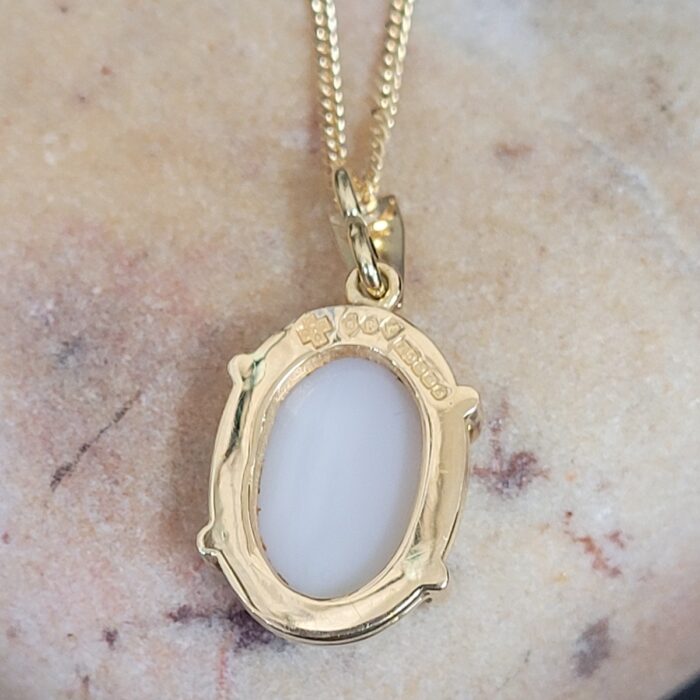 Oval Shaped Opal Pendant from Ace Jewellery, Leeds