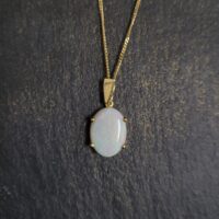 Oval Shaped Opal Pendant from Ace Jewellery, Leeds