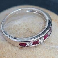 Ruby & Diamond Half Eternity Ring from Ace Jewellery, Leeds