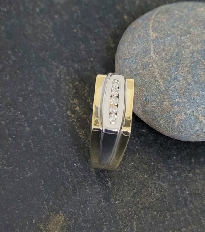 Yellow Gold Men's Diamond Ring from Ace Jewellery, Leeds