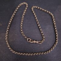 Antique 9ct Rose Gold 18" Belcher Chain from Ace Jewellery, Leeds