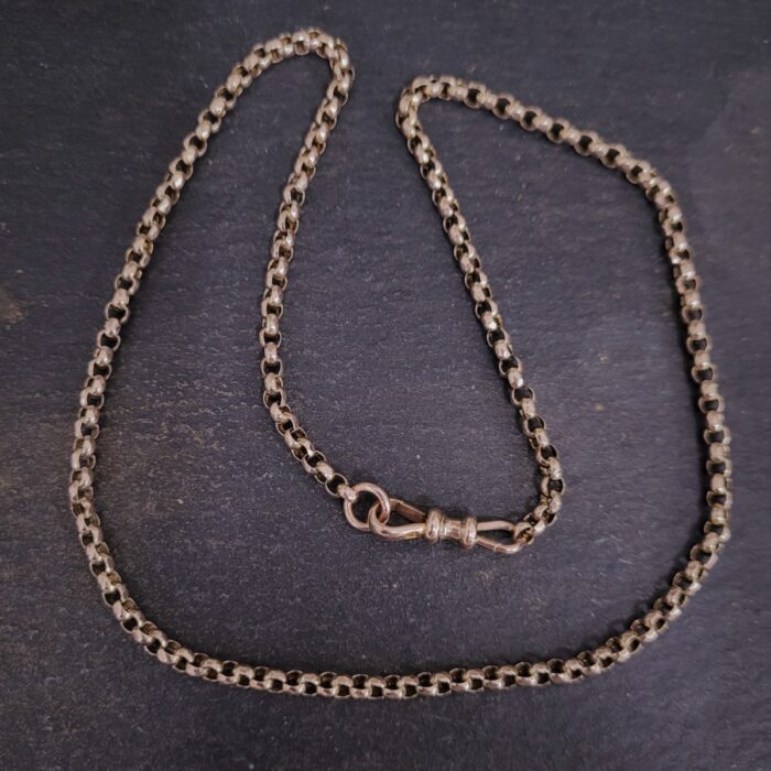 Antique 9ct Rose Gold 18" Belcher Chain from Ace Jewellery, Leeds