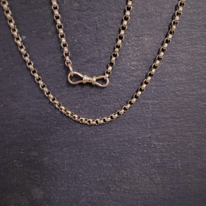 Antique 9ct Rose Gold 18" Belcher Chain from Ace Jewellery, Leeds