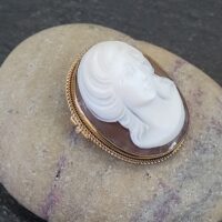 9ct Yellow Gold Shell Cameo Brooch from Ace Jewellery, Leeds