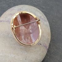 9ct Yellow Gold Shell Cameo Brooch from Ace Jewellery, Leeds