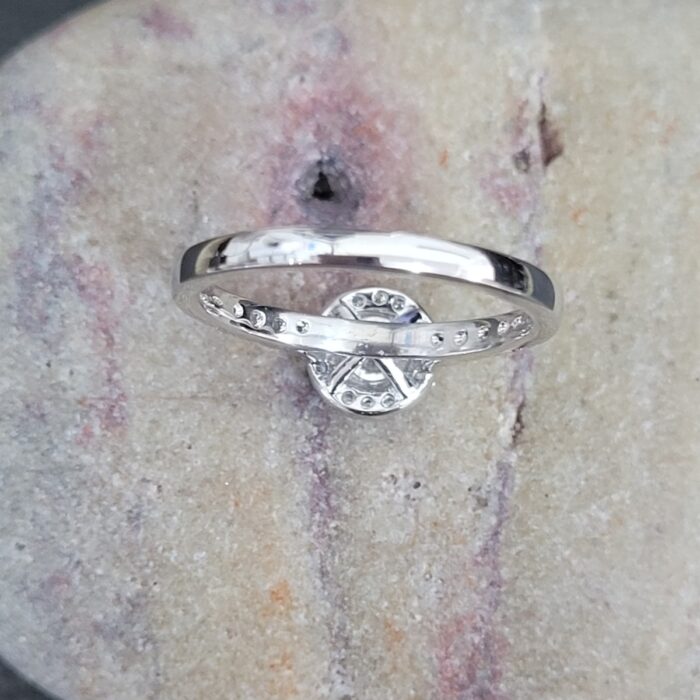 0.75ct Brilliant Cut Diamond Solitaire Halo Ring Platinum from Ace Jewellery, Leeds