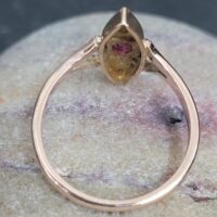 0.28ct Antique Ruby & Diamond Rose Gold Statement Ring from Ace Jewellery, Leeds