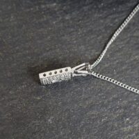 9ct White Gold Diamond Padlock Pendant Necklace & Chain from Ace Jewellery, Leeds