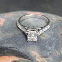 Emerald Cut 1.30ct Diamond Ring 18ct White Gold from Ace Jewellery, Leeds