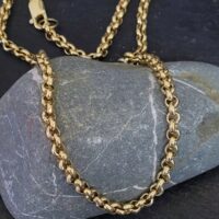 9ct Yellow Gold Heavy Belcher Chain by Ace Jewellery, Leeds