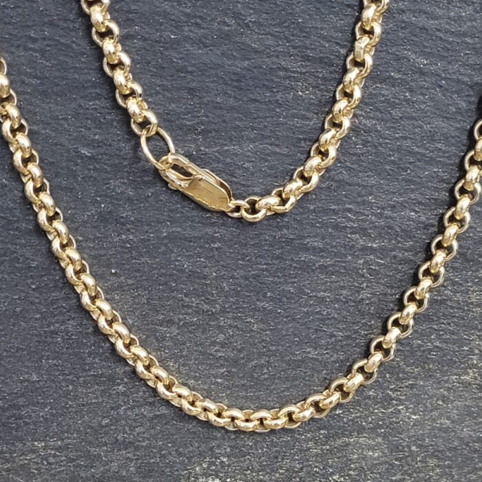 9ct Yellow Gold Heavy Belcher Chain | Ace Jewellery