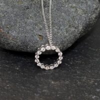 18ct White Gold Circle Design Pendant 0.40ct from Ace Jewellery, Leeds