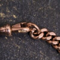 Chunky Antique 9ct Rose Gold Curb Bracelet from Ace Jewellery, Leeds