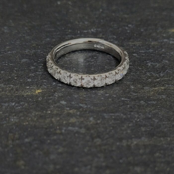 1.07ct Platinum Diamond Half Eternity Ring from Ace Jewellery, Leeds