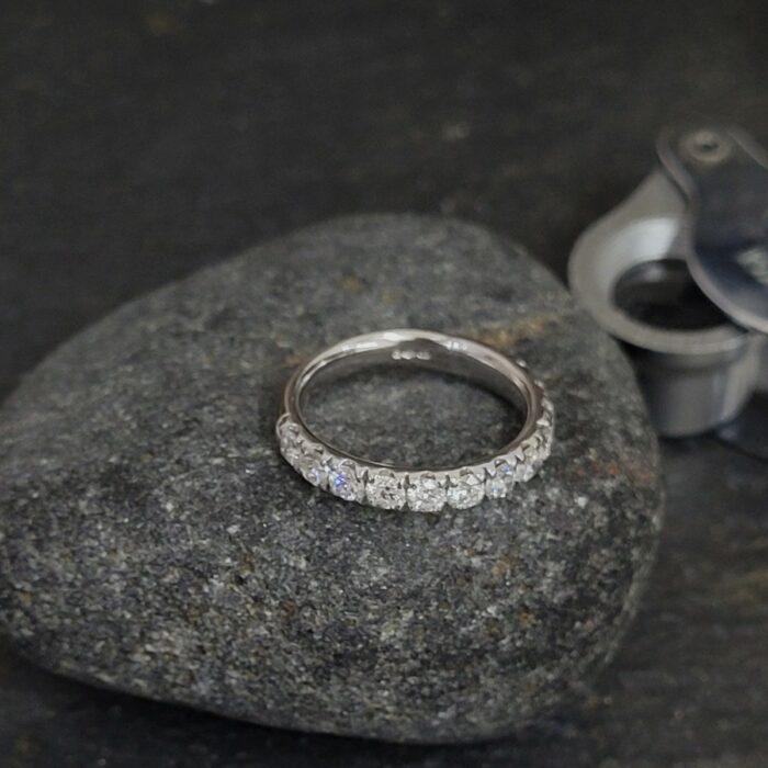 1.07ct Platinum Diamond Half Eternity Ring from Ace Jewellery, Leeds