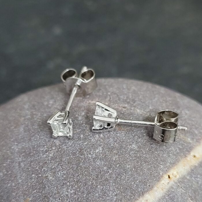 0.22ct Millenium Diamond Stud Earrings 18ct White Gold from Ace Jewellery, Leeds