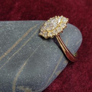 0.90ct Marquise Cut Diamond Ring 18ct Yellow Gold from Ace Jewllery, Leeds