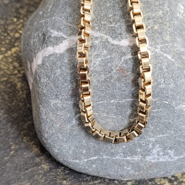 9ct Yellow Gold Box Chain from Ace Jewellery, Leeds