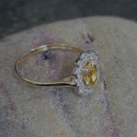 1.16ct Yellow Sapphire & Diamond Cluster Ring 18ct Yellow Gold from Ace Jewellery, Leeds