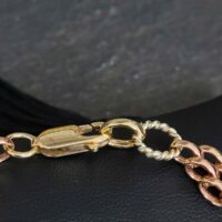 9ct Yellow, White & Rose Gold Fancy Bracelet from Ace Jewellery, Leeds