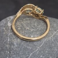 1.15ct Kijani Garnet & Diamond Ring 18ct Yellow Gold from Ace Jewellery, Leeds