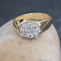 0.48ct 18ct Yellow Gold Men's Diamond Signet Ring from Ace Jewellery, Leeds