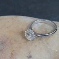 1.15ct Lab Diamond Halo Engagement Ring Platinum from Ace Jewellery, Leeds