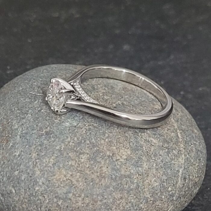 0.77ct Solitaire Diamond Engagement Ring Platinum from Ace Jewellery, Leeds