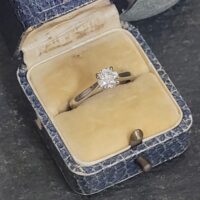 0.77ct Solitaire Diamond Engagement Ring Platinum from Ace Jewellery, Leeds