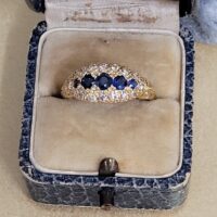 0.93ct Sapphire & Brilliant Cut Diamond Ring 18ct Yellow Gold from Ace Jewellery, Leeds