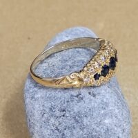 0.93ct Sapphire & Brilliant Cut Diamond Ring 18ct Yellow Gold from Ace Jewellery, Leeds
