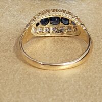 0.93ct Sapphire & Brilliant Cut Diamond Ring 18ct Yellow Gold from Ace Jewellery, Leeds