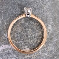 18ct Rose Gold 0.42ct Oval Diamond Engagement Ring from Ace Jewellery, Leeds