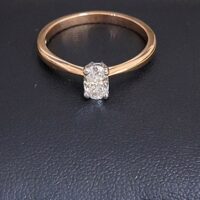 18ct Rose Gold 0.42ct Oval Diamond Engagement Ring from Ace Jewellery, Leeds