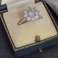 1.25ct Diamond Cluster Ring 18ct White Gold from Ace Jewellery, Leeds