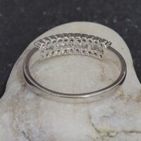 0.33ct Baguette & Brilliant Cut Diamond Half Eternity Ring 18ct White Gold from Ace Jewellery, Leeds