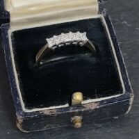 18ct Yellow Gold 0.57ct Five Stone Princess Cut Diamond Ring from Ace Jewellery, Leeds
