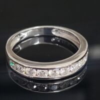 18ct White Gold 0.75ct Diamond Channel Set Half Eternity Ring from Ace Jewellery, Leeds