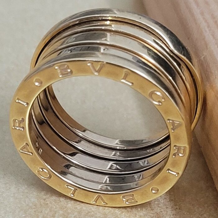 Bvlgari B.Zero1 18ct Yellow Gold Five Row Ring from Ace Jewellery, Leeds