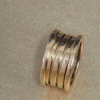 Bvlgari B.Zero1 18ct Yellow Gold Five Row Ring from Ace Jewellery, Leeds