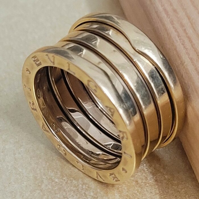 Bvlgari B.Zero1 18ct Yellow Gold Five Row Ring from Ace Jewellery, Leeds