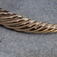 9ct Yellow Gold Twisted Pattern Bangle from Ace Jewellery, Leeds